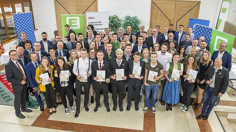 Fast 40 Lehrlinge und Meister wurden als „Stars of Styria“ ausgezeichnet