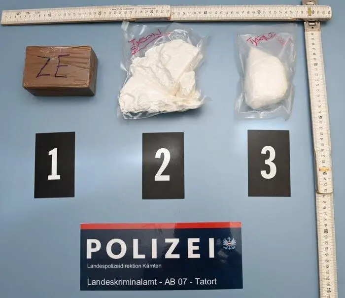 Die von der Polizei sichergestellten Drogen