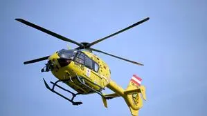 Der verletzte Motorradfahrer aus dem Bezirk Voitsberg wurde ins LKH Graz geflogen 