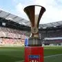 KLAGENFURT,AUSTRIA,01.MAY.24 - SOCCER - UNIQA OEFB Cup, final, SK Sturm Graz vs SK Rapid Wien. Image shows the trophy of the UNIQA OEFB Cup. Photo: GEPA pictures/ Chris Bauer