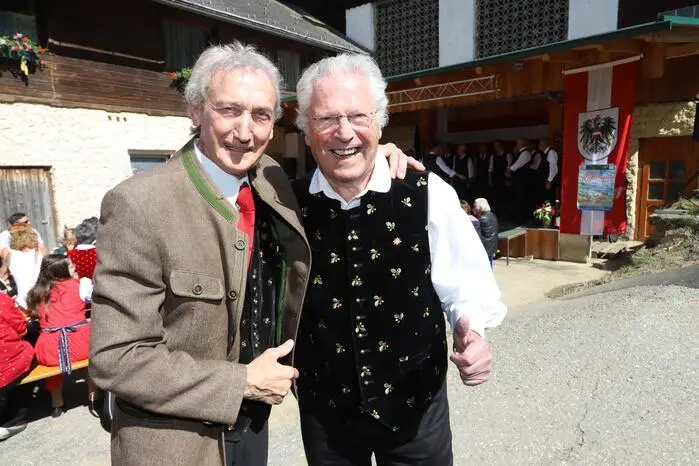 Gesehen wurden: Sängerpapst Richi Di Bernardo und Valentin „VOLTE“ Stubingert, sen.