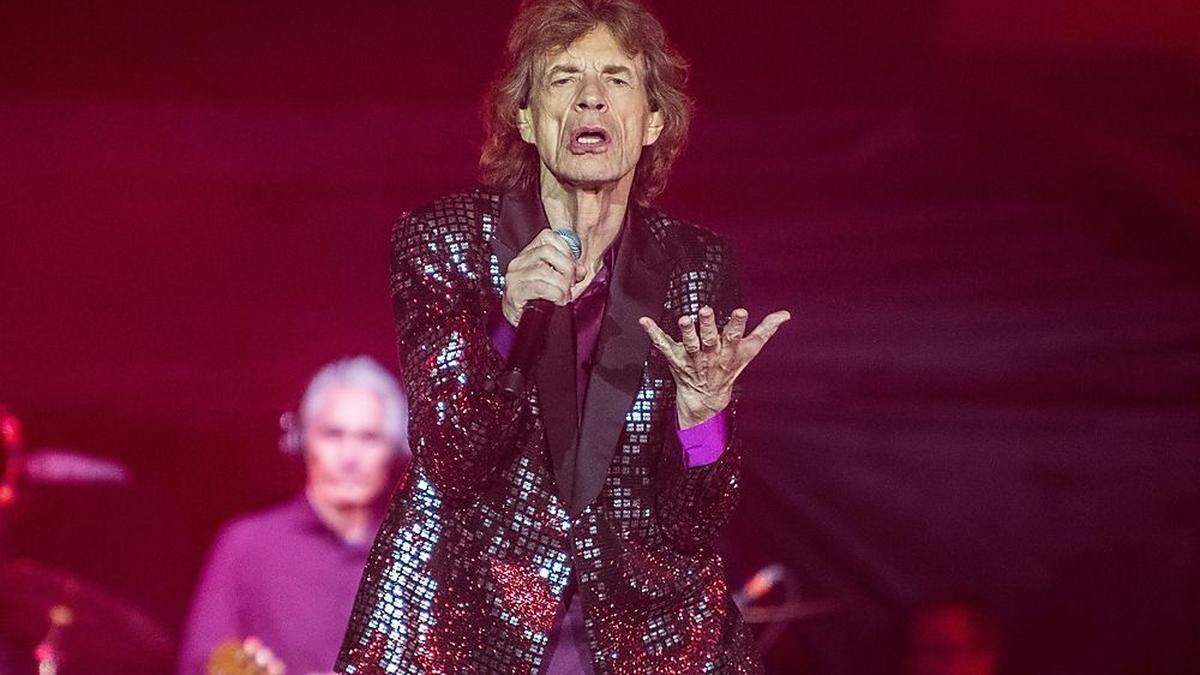 Zeremonienmeister Mick Jagger in Aktion