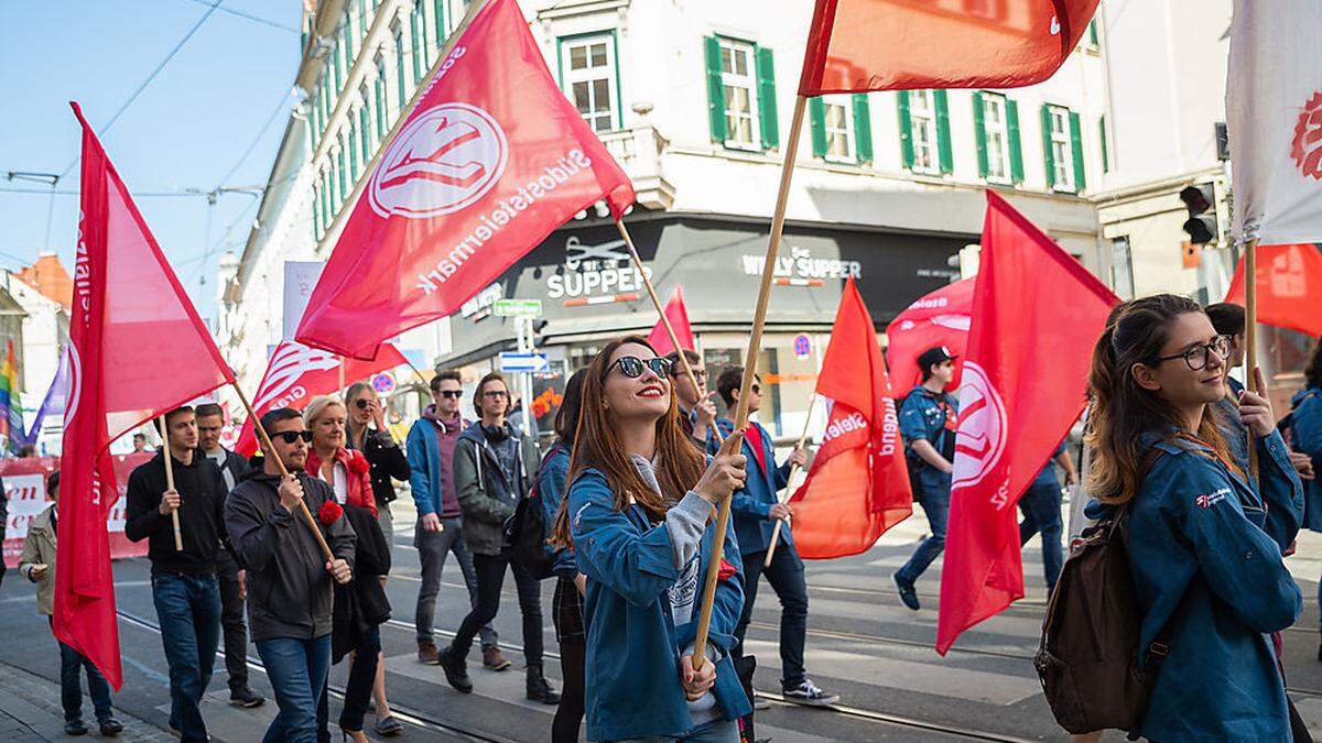 Mai-Aufmarsch der SPÖ im Jahr 2019