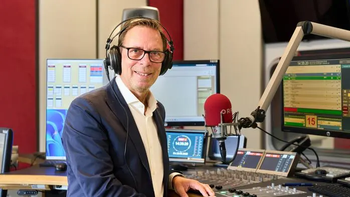Im Radiostudio wird Martin Weberhofer künftig nicht mehr selbst stehen