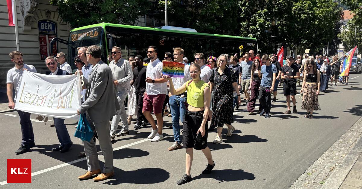100 people demonstrated against right-wing extremists in Leoben