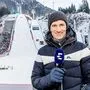 Martin Schmitt wäre beinahe von einem Ski getroffen worden