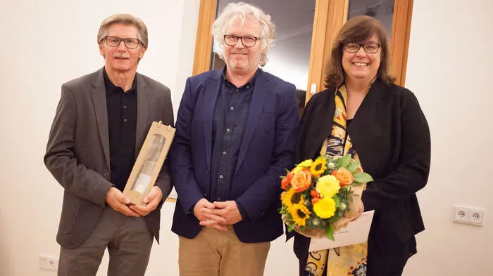 Unterweger, Zanon und Brunner führten die Bürger durch den Abend im Gemeindesaal