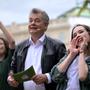 Wollen kämpfen: Grünen-Obmann Werner Kogler und EU-Spitzenkandidatin Lena Schilling