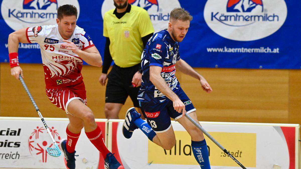 Das erste Floorball-Derby der Saison findet Samstag in der Sporthalle Lerchenfeld statt