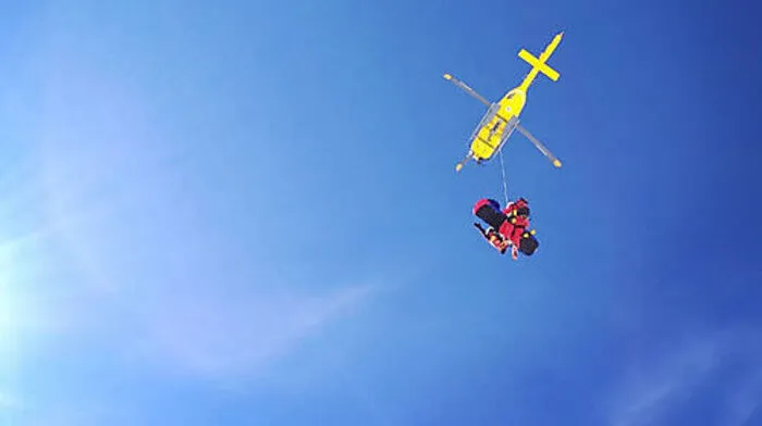 Tourengeherin wurde von der Crew per Tau geborgen