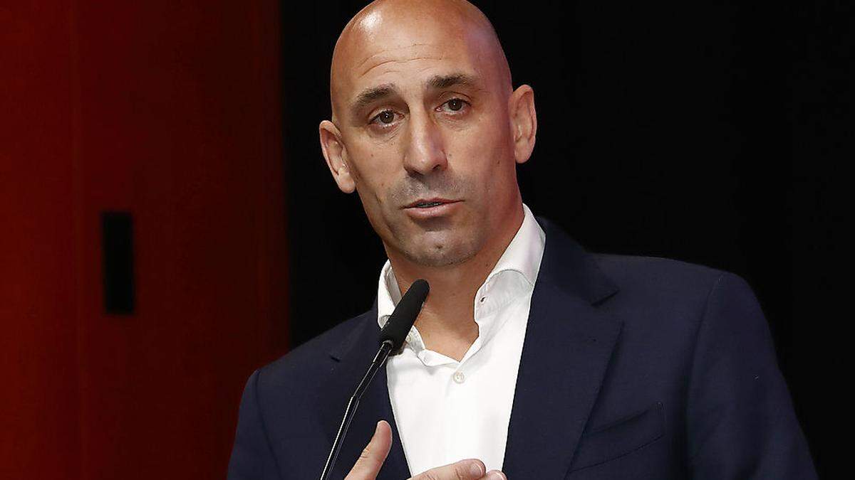 Luis Rubiales kündigte in einem Interview in London seinen Rücktritt an 