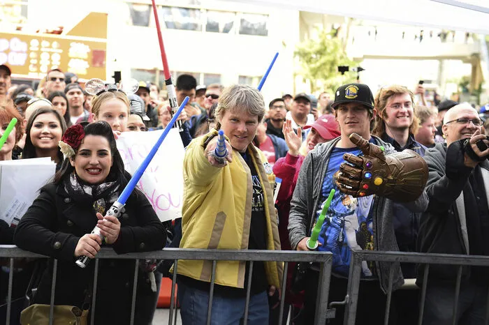 Zur Verleihung kam natürlich nicht nur Luke Skywalker persönlich, sondern auch jede Menge Fans.