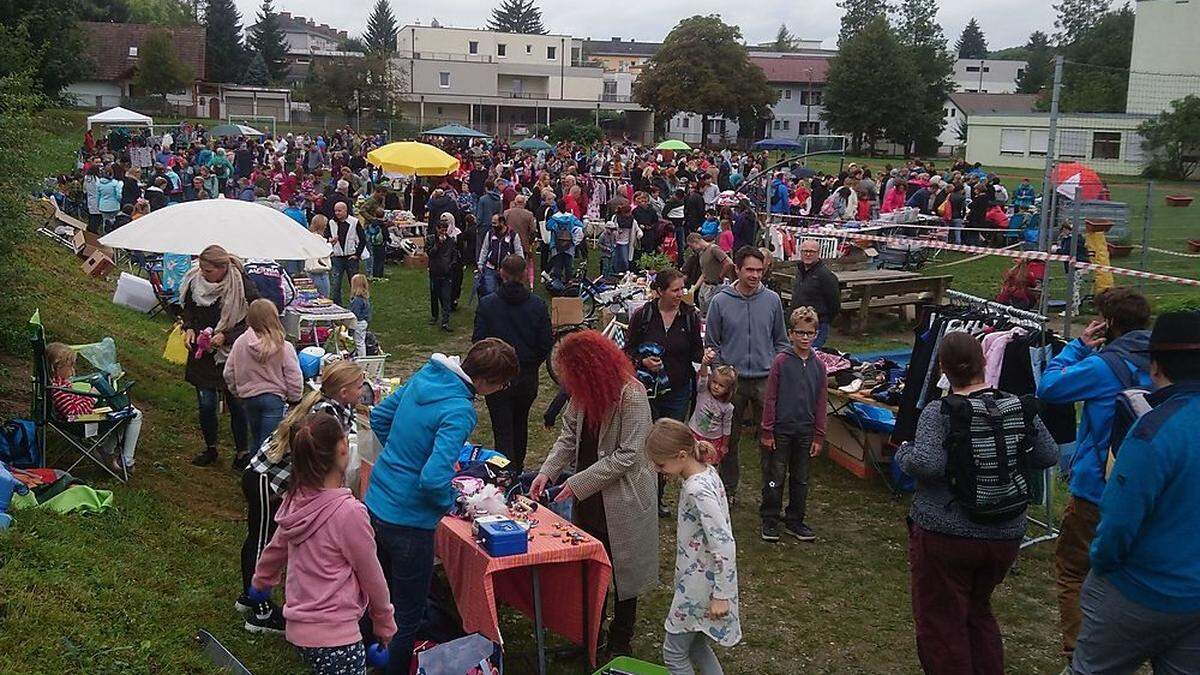 Der eigene Kinderflohmarkt in Andritz ist besonders beliebt.