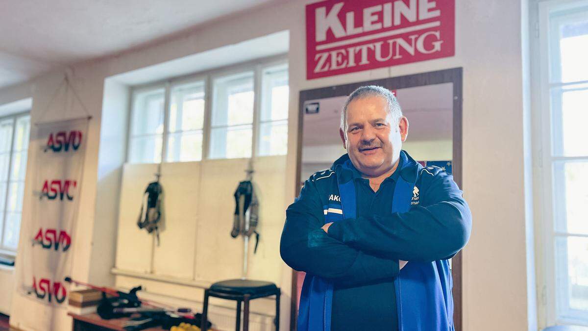 Die Kleine Zeitung hat bei Konrad Lassnig auch im Trainingsraum des Boxzentrums Spuren hinterlassen