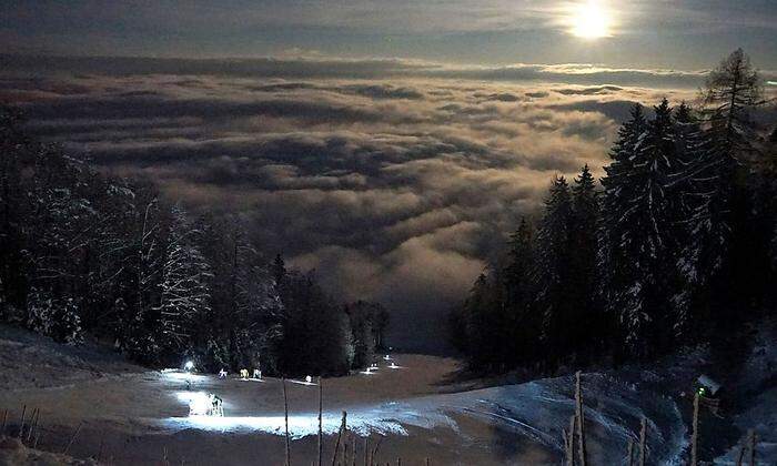 Das Rennen fand bei Vollmond statt