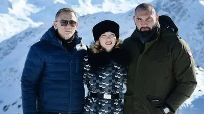 Daniel Craig, Lea Seydoux, Dave Bautista