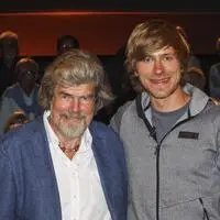 Reinhold Messner mit seinem Sohn Simon Messner