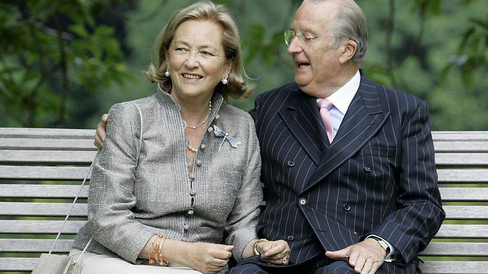 Ex-König Albert II. mit seiner Frau Paola auf einem Foto aus dem Jahr 2008 