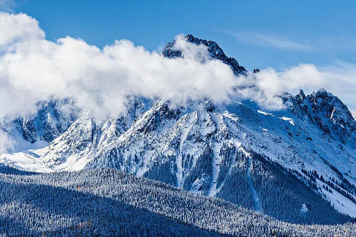 Telluride. Schon wieder Colorado – diesmal aber für Fortgeschrittene. 41 Prozent des bis auf 3831 Meter reichenden Skigebiets Telluride sind schwarz gekennzeichnet.