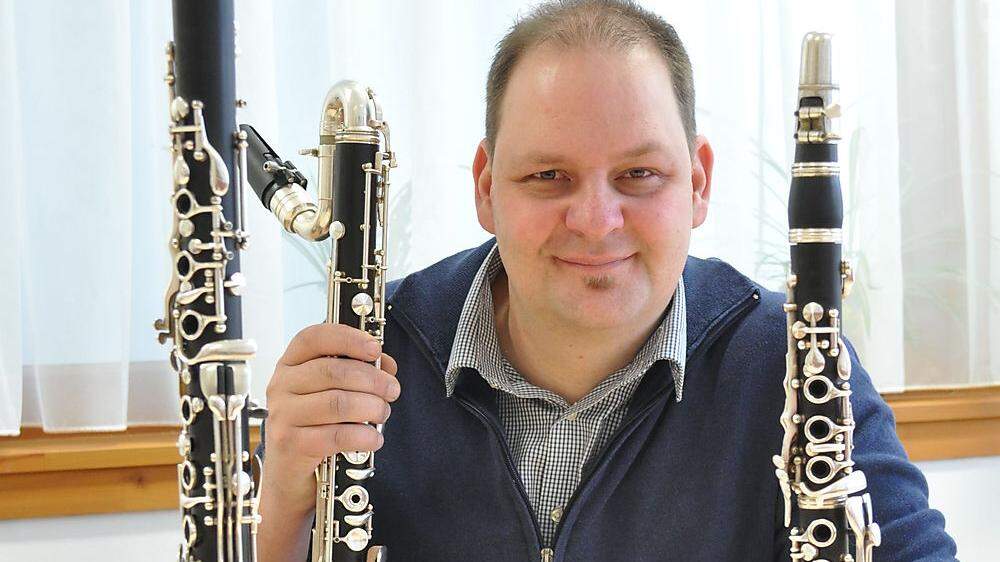 Das Musizieren mit der Klarinette – egal welcher Größe – ist von klein auf Harald Kunderts größtes Hobby, das er auch zum Beruf gemacht hat