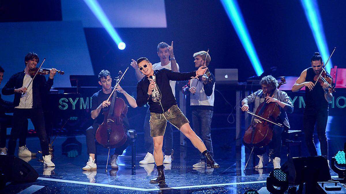 Andreas Gabalier bei der Aufzeichnung der ARD-Show &quot;Schlagerboom&quot; 