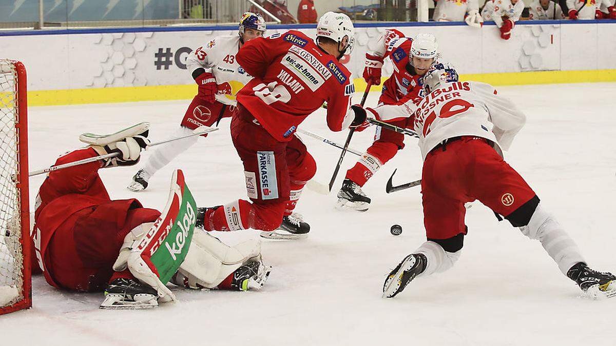 KAC-Keeper Sebastian Dahm zeigte eine hervorragende Leistung in Salzburg