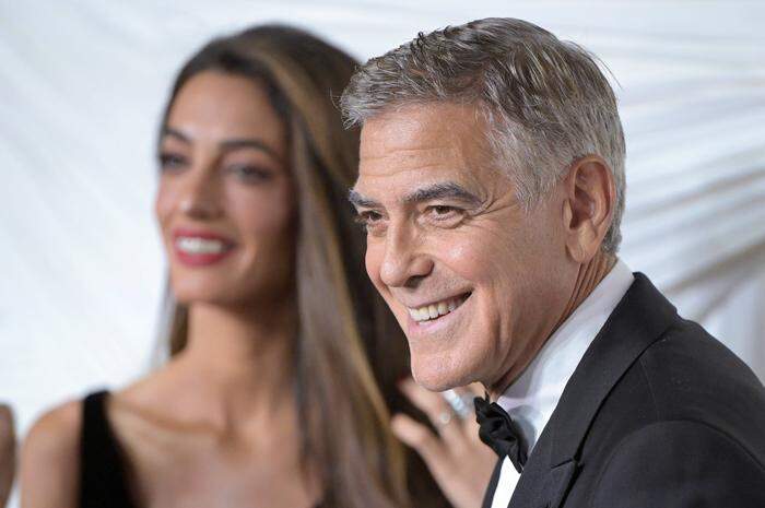  George Clooney mit Ehefrau Amal