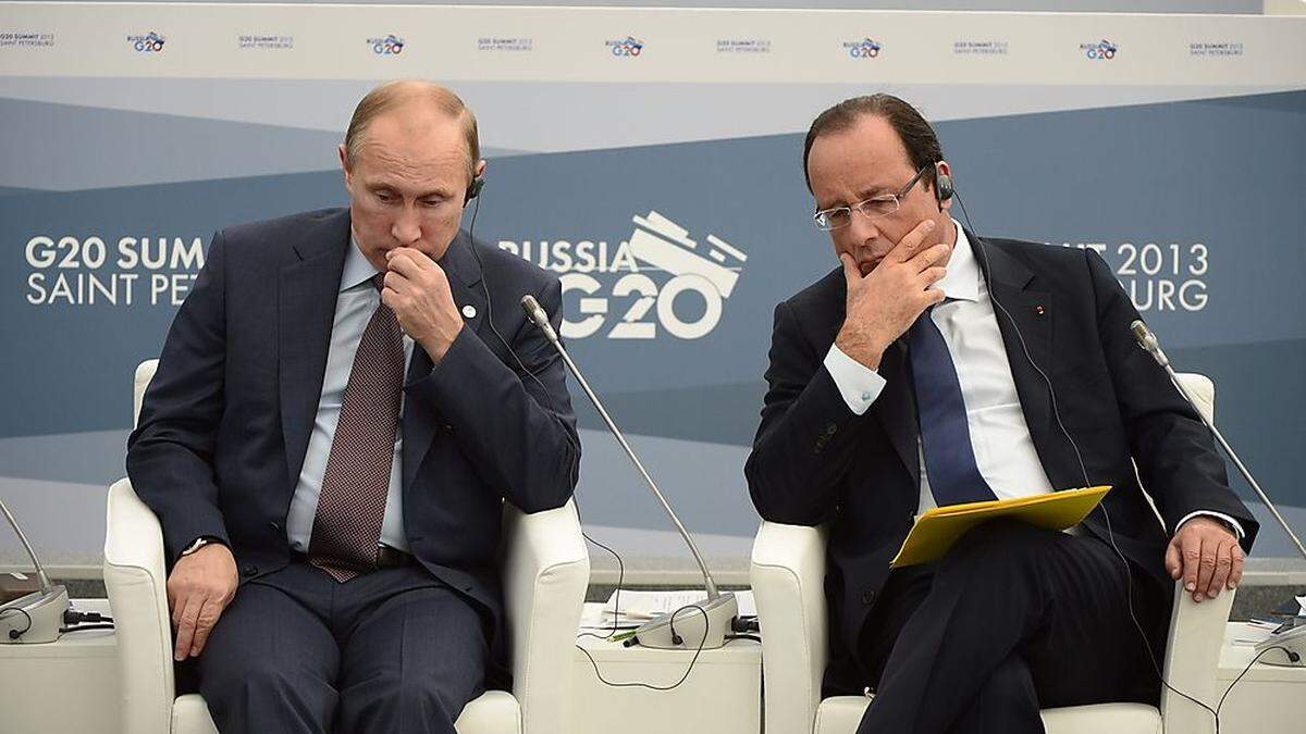 Putin, Hollande