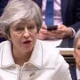 Premierministerin May im Unterhaus