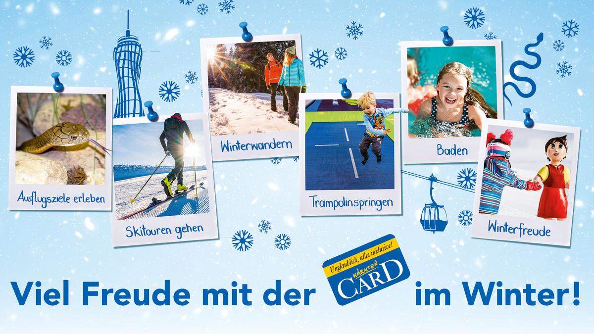 Die Kärnten Card macht Ihren Winter in Kärnten zu einem ganz besonderen Erlebnis.