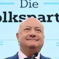 ÖVP-Obmann Christian Stocker in der Parteizentrale