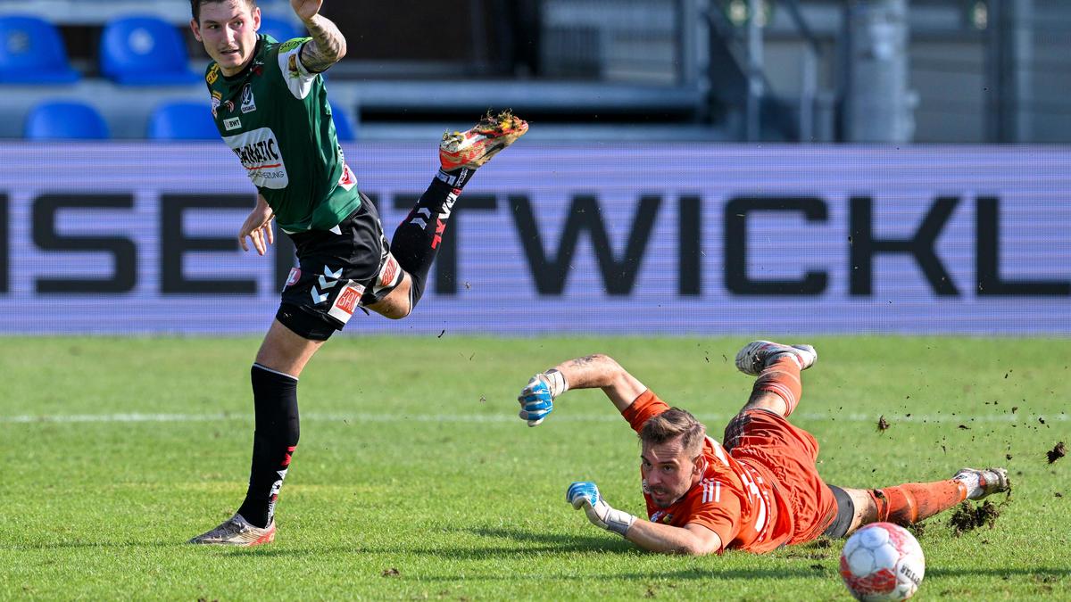 Ried-Stürmer Mark Grosse bezwang Kilian Schroecker zweimal