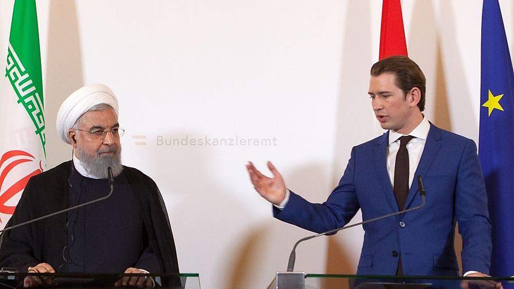 Rouhani, Kurz in Wien