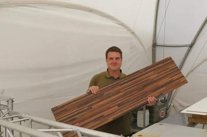 Die Aufbauarbeiten im Trommler sind beinahe abgeschlossen