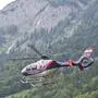 Der Polizeihubschrauber war auf der Suche nach den Vermissten 