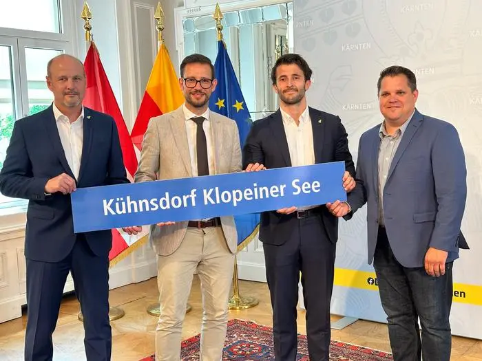 Thomas Posch, Sebastian Schuschnig, Marco Ramsbacher, Hannes Mak (von links)