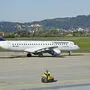 Ein Lufthansa-Regional-Flugzeug am Grazer Flughafen