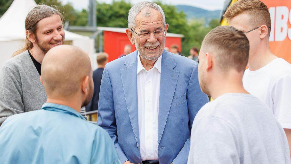 Alexander Van der Bellen beim Donauinselfest