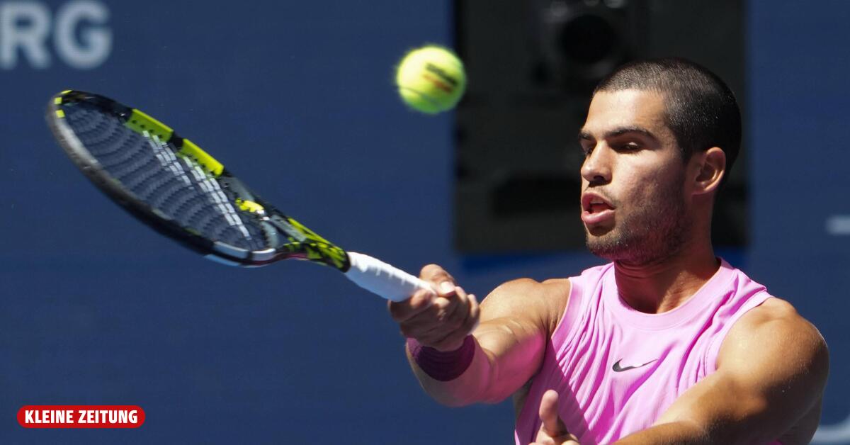 US Open: Carlos Alcaraz nach einem Sieg gegen Jiri Leheka im Halbfinale