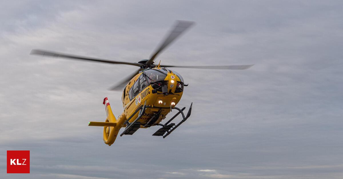 Radunfall-Bub-10-am-Gehsteig-von-Auto-erfasst-Hubschraubereinsatz