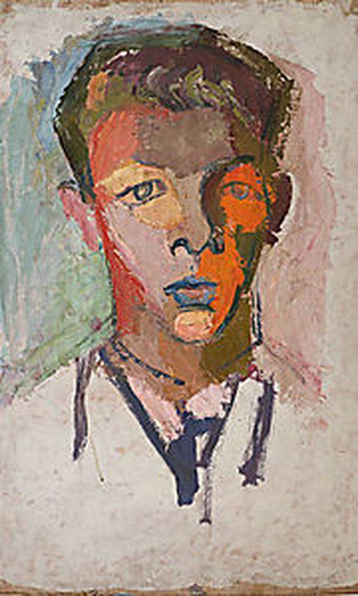 Maria Lassnig: Porträt Arnulf Rainer, 1948-1949   