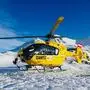 Mit einem Hubschrauber wurde der verletzte Skitourengeher aus Bayern ins Tal geflogen