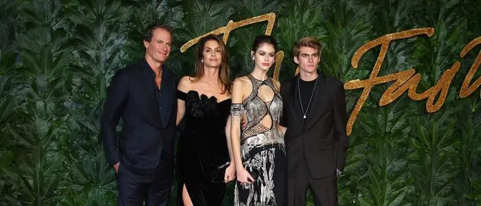 Cindy Crawford mit Ehemann Rande Gerber, Tochter Kaia und Presley