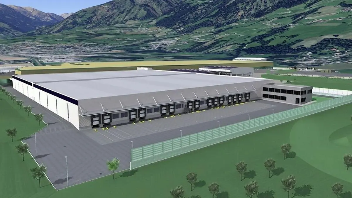 So sieht die neue Lagerhalle samt Bürogebäude aus