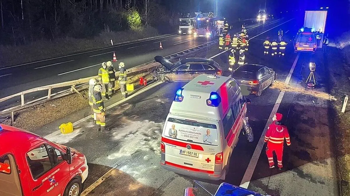 Die Autobahn war rund 1,5 Stunden lang gesperrt