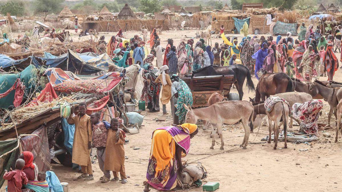 Flüchtlinge aus dem kriegsgebeutelten Sudan finden im benachbarten Tschad Schutz