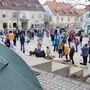 Das erste Solidaritätscamp am Gleisdorfer Hauptplatz