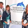 Sozialvereinsobmann Josef Steiner mit Kathrin Scherz und Julia Streit-Putzi	
