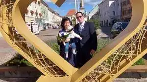 Daniela Puschmann und Daniel Kessler mit Töchterchen Lena