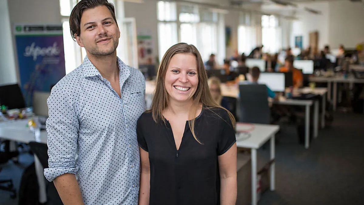 Shpock-Gründer  Armin Strbac und Katharina Klausberger